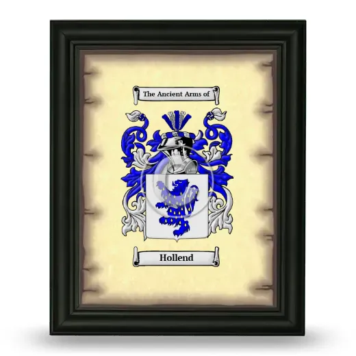 Hollend Coat of Arms Framed - Black
