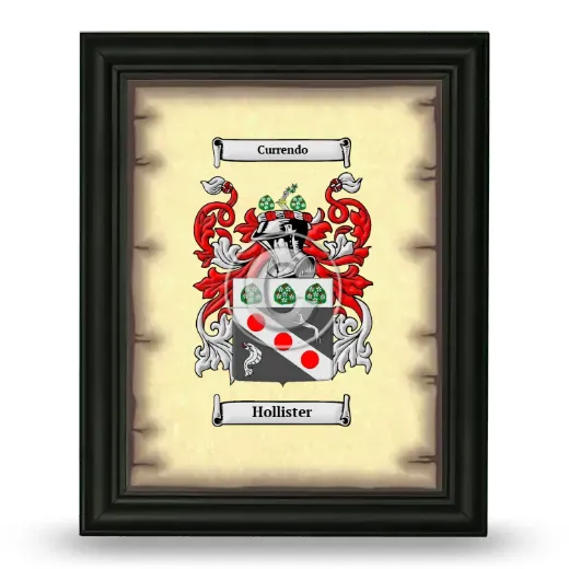 Hollister Coat of Arms Framed - Black