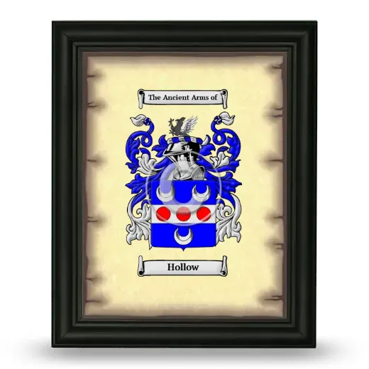 Hollow Coat of Arms Framed - Black