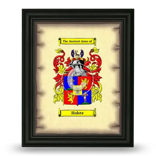 Holste Coat of Arms Framed - Black