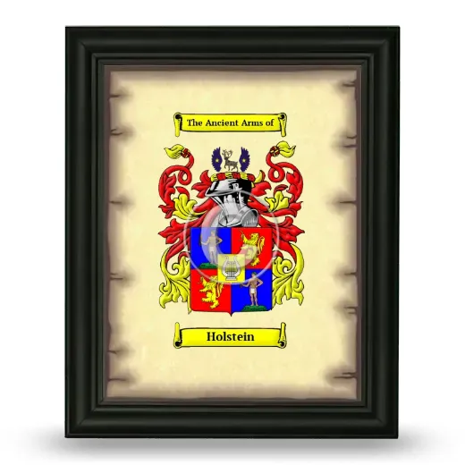 Holstein Coat of Arms Framed - Black