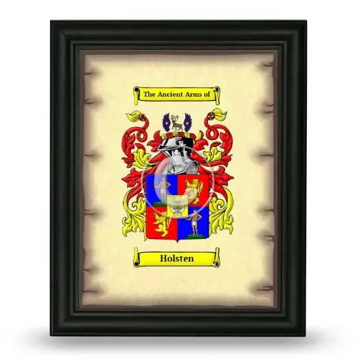 Holsten Coat of Arms Framed - Black