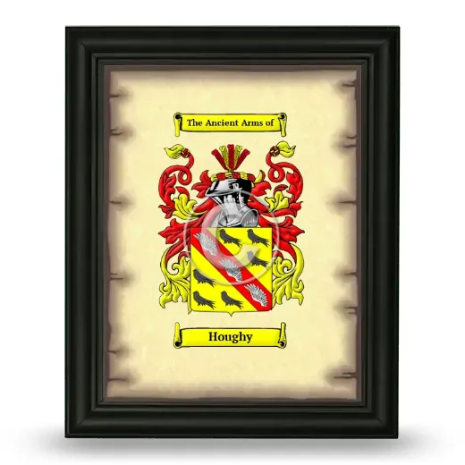 Houghy Coat of Arms Framed - Black