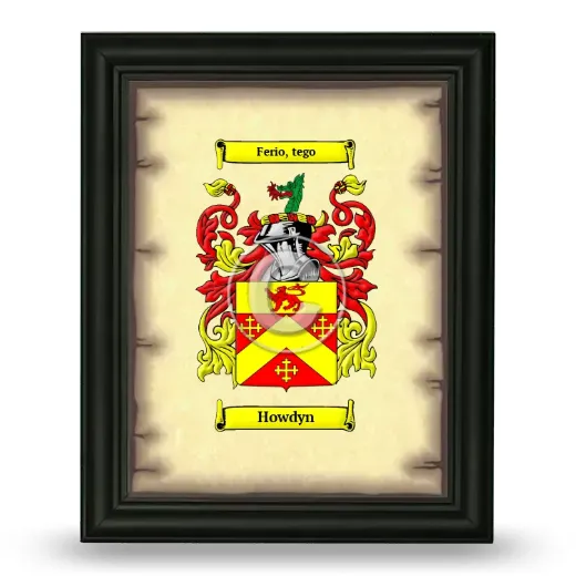 Howdyn Coat of Arms Framed - Black