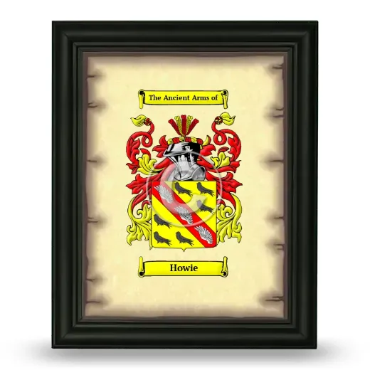 Howie Coat of Arms Framed - Black