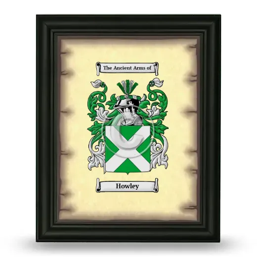Howley Coat of Arms Framed - Black