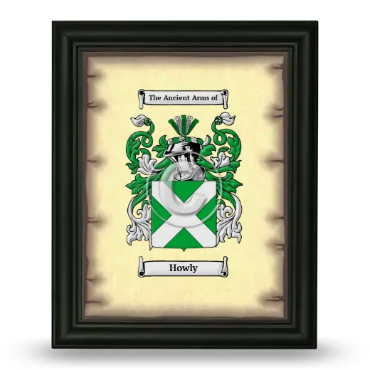 Howly Coat of Arms Framed - Black