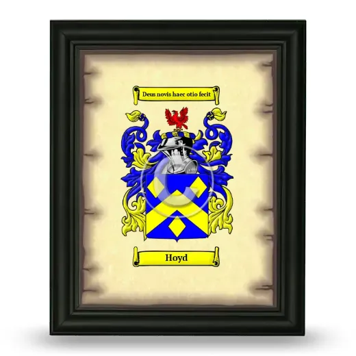 Hoyd Coat of Arms Framed - Black