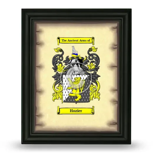 Hozier Coat of Arms Framed - Black