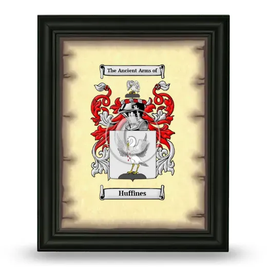 Huffines Coat of Arms Framed - Black