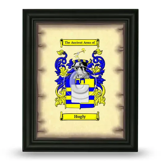 Hugly Coat of Arms Framed - Black