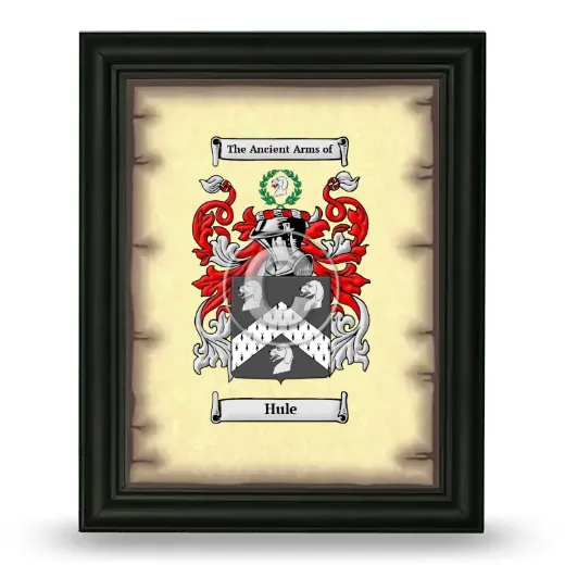 Hule Coat of Arms Framed - Black