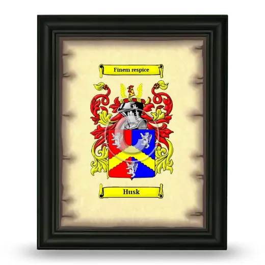 Husk Coat of Arms Framed - Black