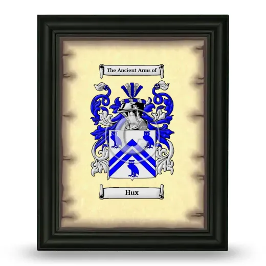Hux Coat of Arms Framed - Black