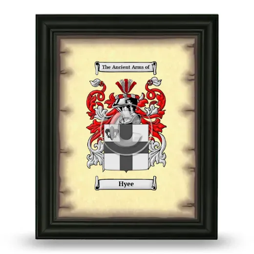 Hyee Coat of Arms Framed - Black