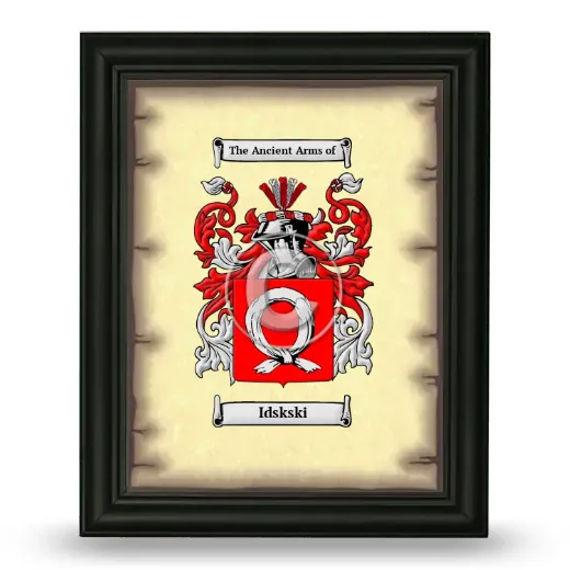 Idskski Coat of Arms Framed - Black