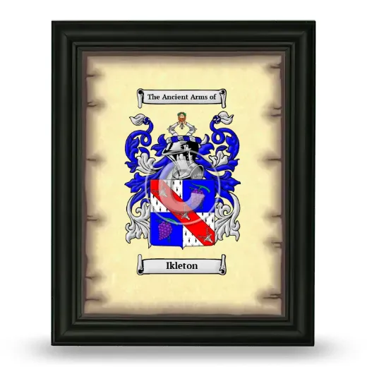 Ikleton Coat of Arms Framed - Black