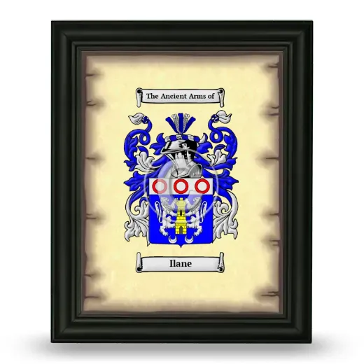 Ilane Coat of Arms Framed - Black