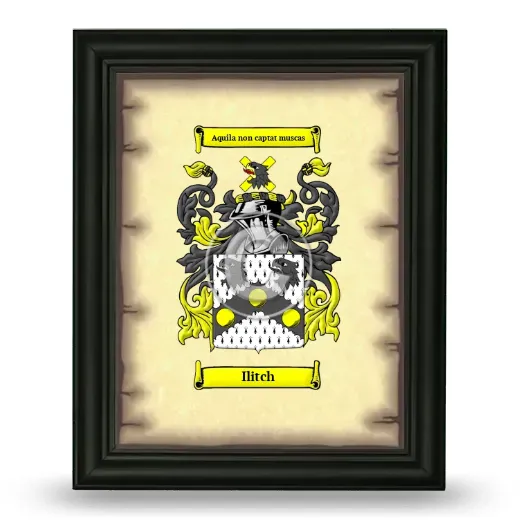 Ilitch Coat of Arms Framed - Black