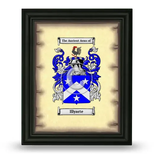Illyarte Coat of Arms Framed - Black