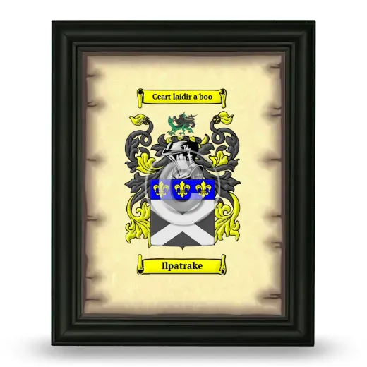Ilpatrake Coat of Arms Framed - Black