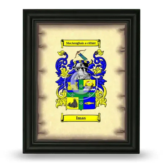 Imas Coat of Arms Framed - Black