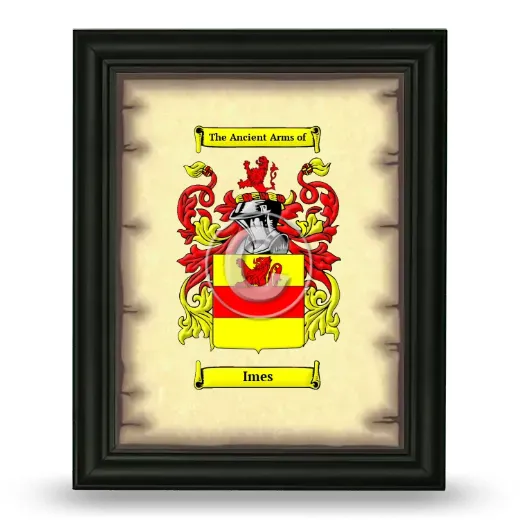 Imes Coat of Arms Framed - Black
