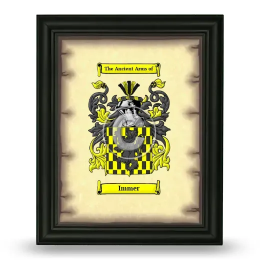 Immer Coat of Arms Framed - Black