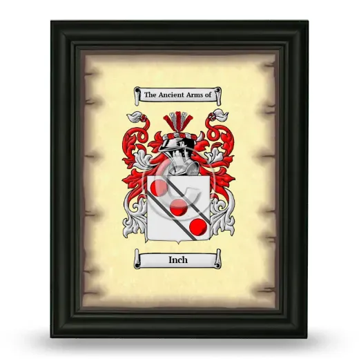 Inch Coat of Arms Framed - Black