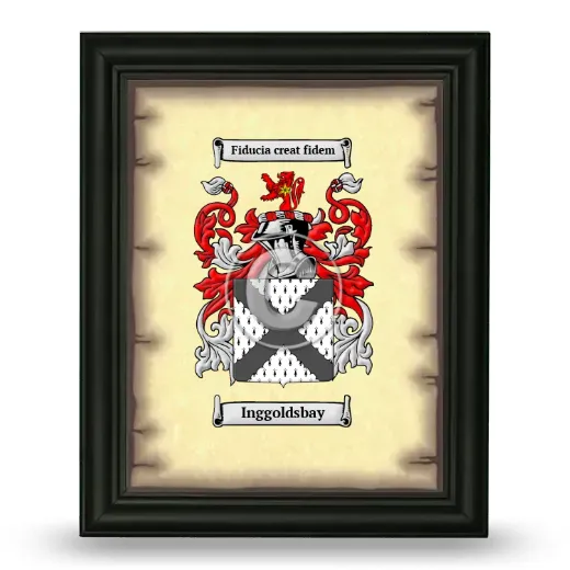 Inggoldsbay Coat of Arms Framed - Black