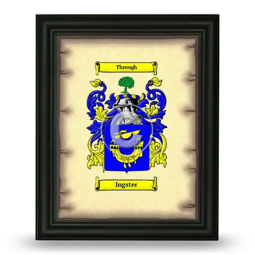 Ingster Coat of Arms Framed - Black