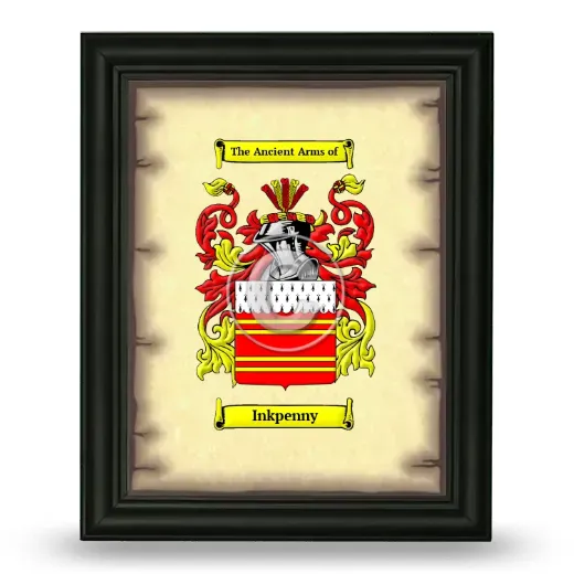 Inkpenny Coat of Arms Framed - Black