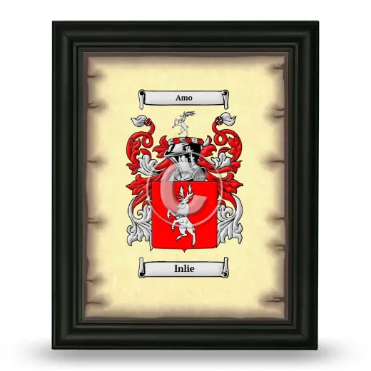 Inlie Coat of Arms Framed - Black