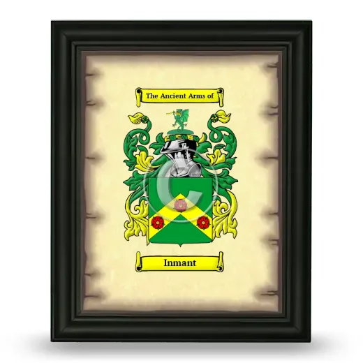 Inmant Coat of Arms Framed - Black