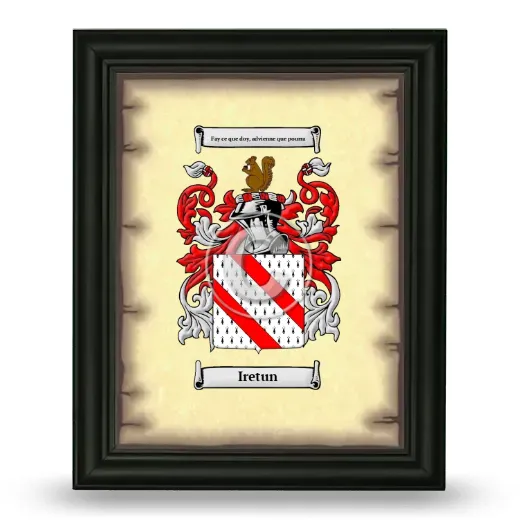 Iretun Coat of Arms Framed - Black