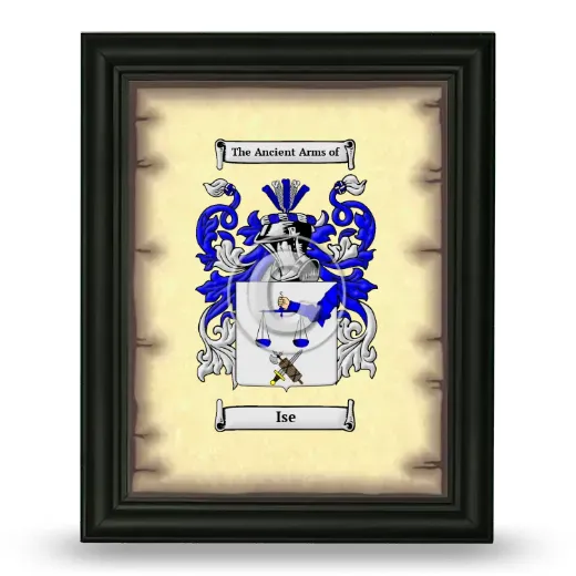 Ise Coat of Arms Framed - Black