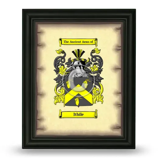 Ithile Coat of Arms Framed - Black
