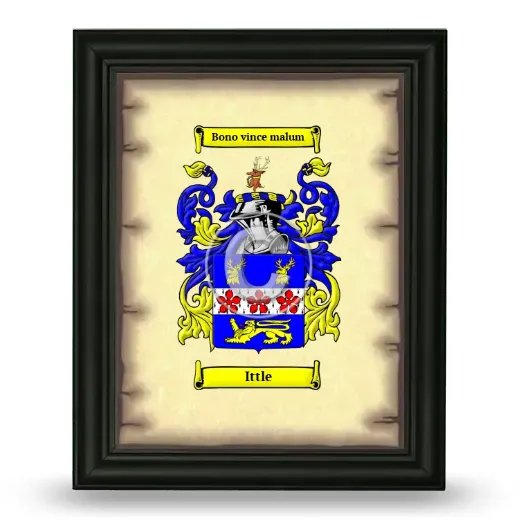 Ittle Coat of Arms Framed - Black