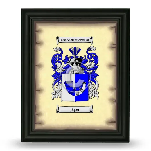 Jáger Coat of Arms Framed - Black