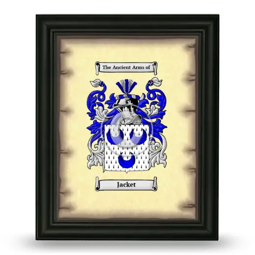 Jacket Coat of Arms Framed - Black