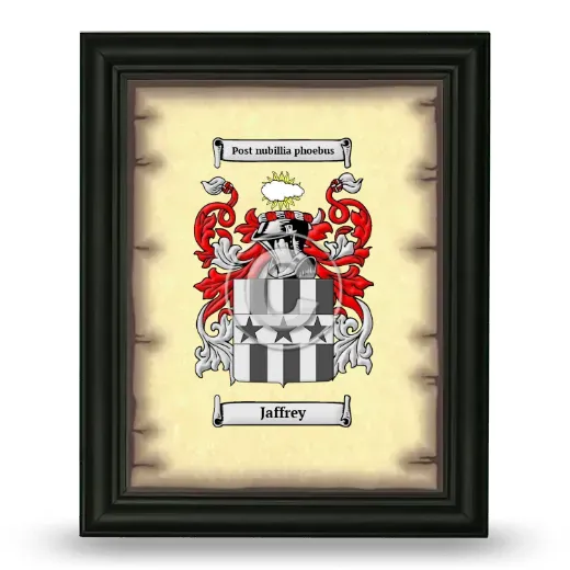 Jaffrey Coat of Arms Framed - Black