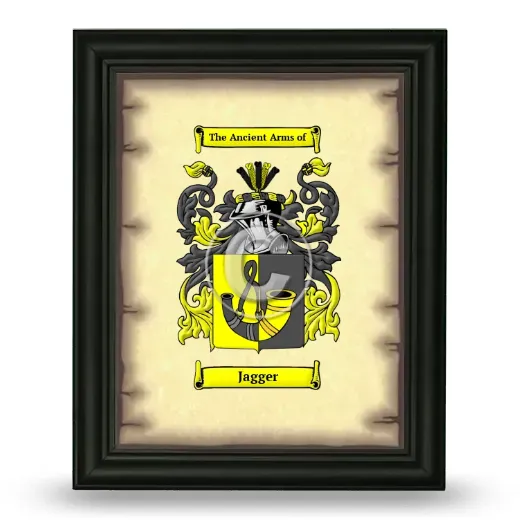 Jagger Coat of Arms Framed - Black
