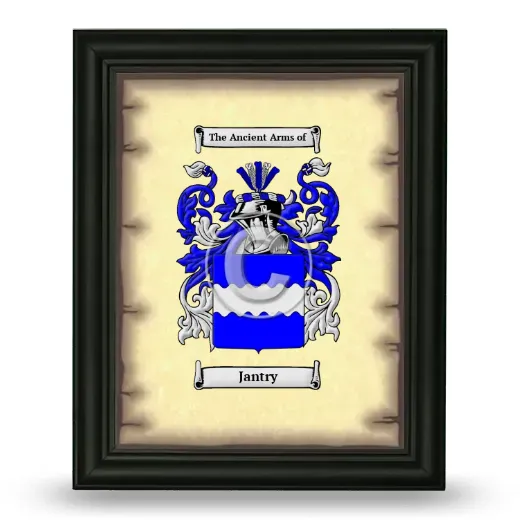 Jantry Coat of Arms Framed - Black