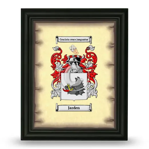 Jarden Coat of Arms Framed - Black