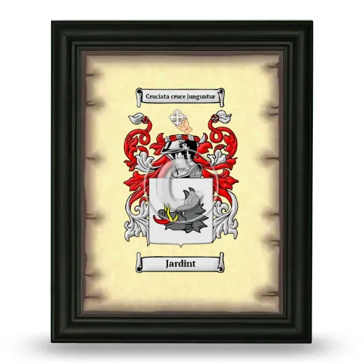 Jardint Coat of Arms Framed - Black
