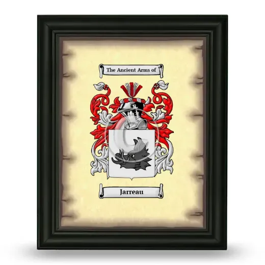 Jarreau Coat of Arms Framed - Black