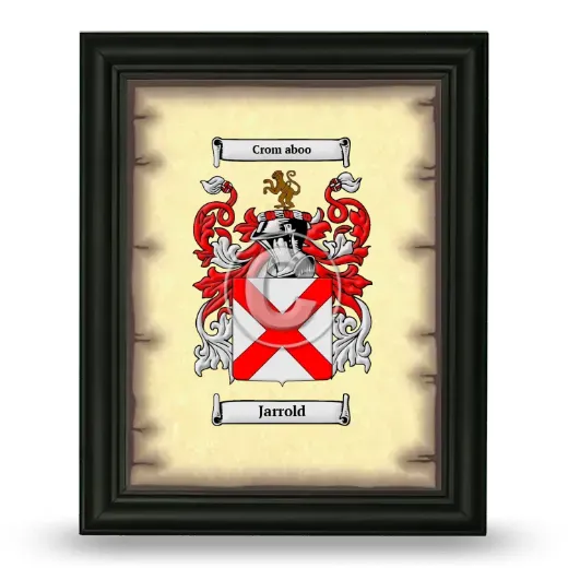Jarrold Coat of Arms Framed - Black