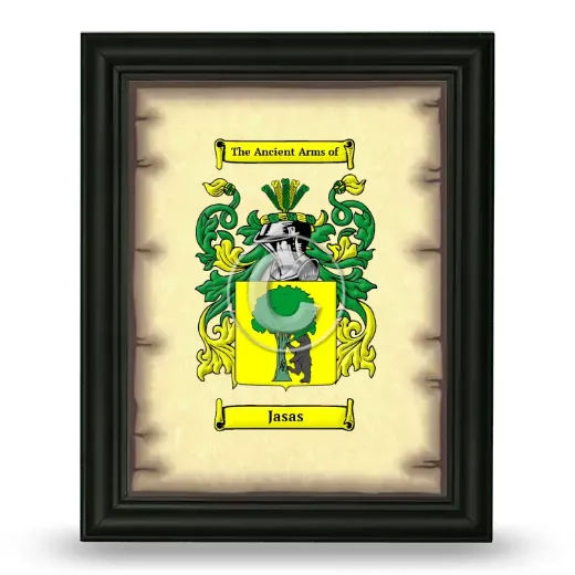 Jasas Coat of Arms Framed - Black