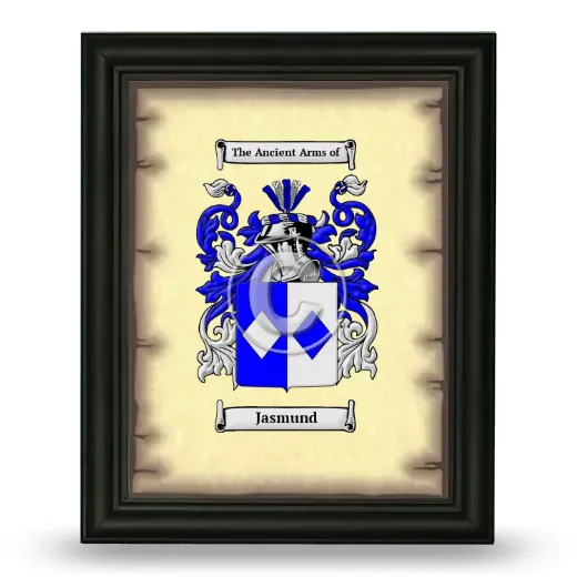 Jasmund Coat of Arms Framed - Black