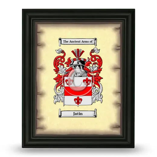 Jatin Coat of Arms Framed - Black